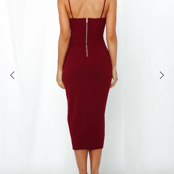 Broken Spell Midi Dress Red | Hello Molly - Picture 3 of 6